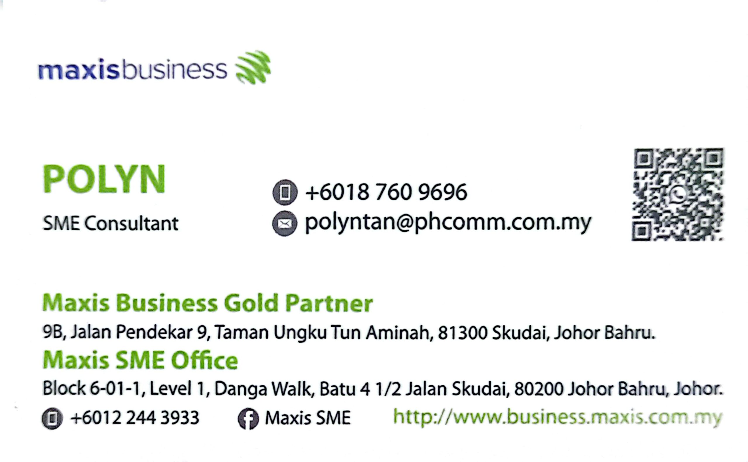 Polyn Tan — name card front